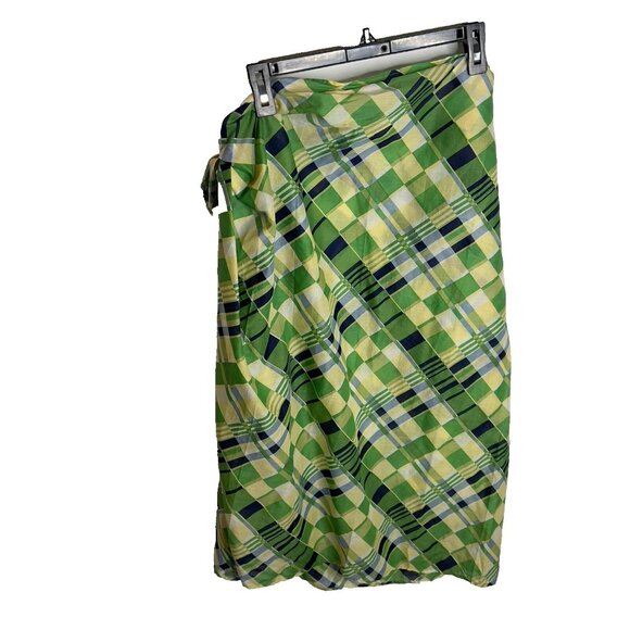 Faithfull the Brand Womens Marvin Wrap MIDI Skirt Swim Cover-up Green M/L - Picture 7 of 8